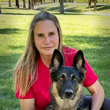 Kimberly Hughes and "Tuli", certified HRD
