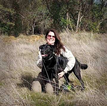 Noelle Francis and "Spinner", certified trailing
