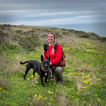 Chrisy Puopolo and "Luna", certified air scent