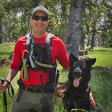 Gideon Bernstein and "Bruce", certified air scent and large source cadaver