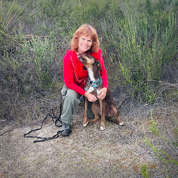 Lori Wells and "Sazerac", certified human remains detection