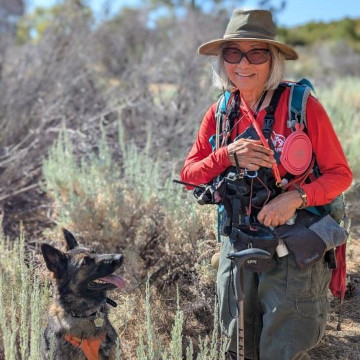 Naomi Harada and Cat, certified area, trailing, large source cadaver and HRD