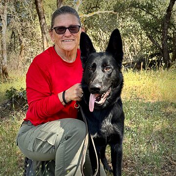 Shay Cook and "Bay", certified human remains
