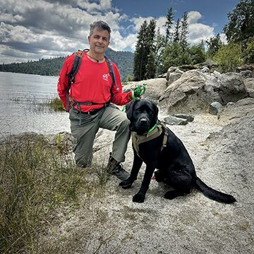 Stefano Foresti and "Thor", certified trailing