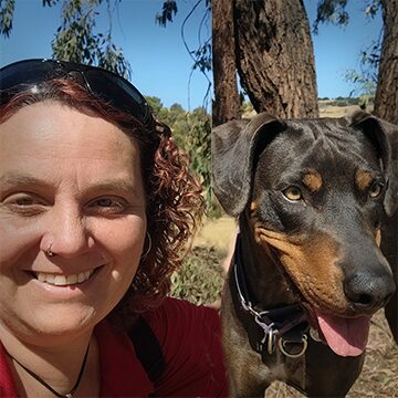Tanya Hurd and "Jolene", certified trailing